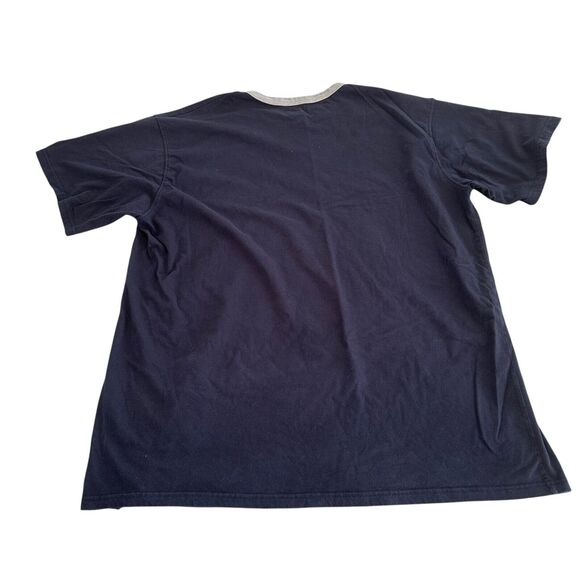 Champion Big "C" T-Shirt Men's Size 2XL Blue With Gray Trim Activewear Normcore - Picture 2 of 3